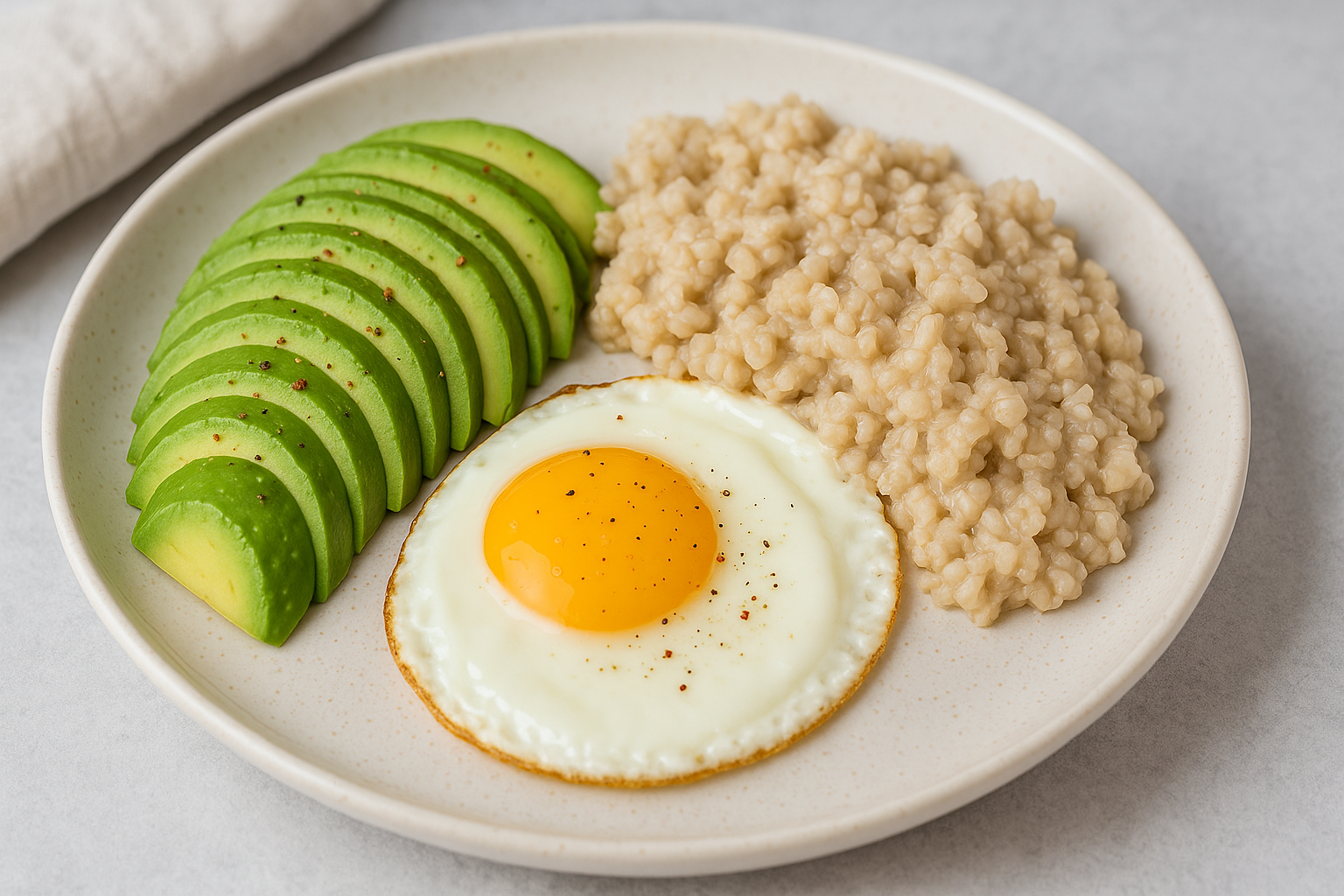Desayuno basado en aguacate