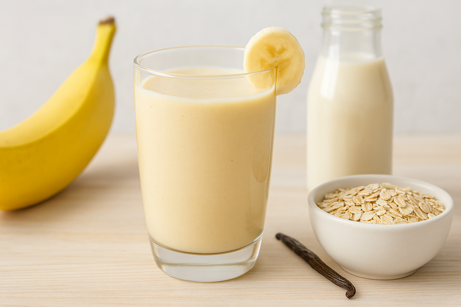 Smoothie de plátano y vainilla